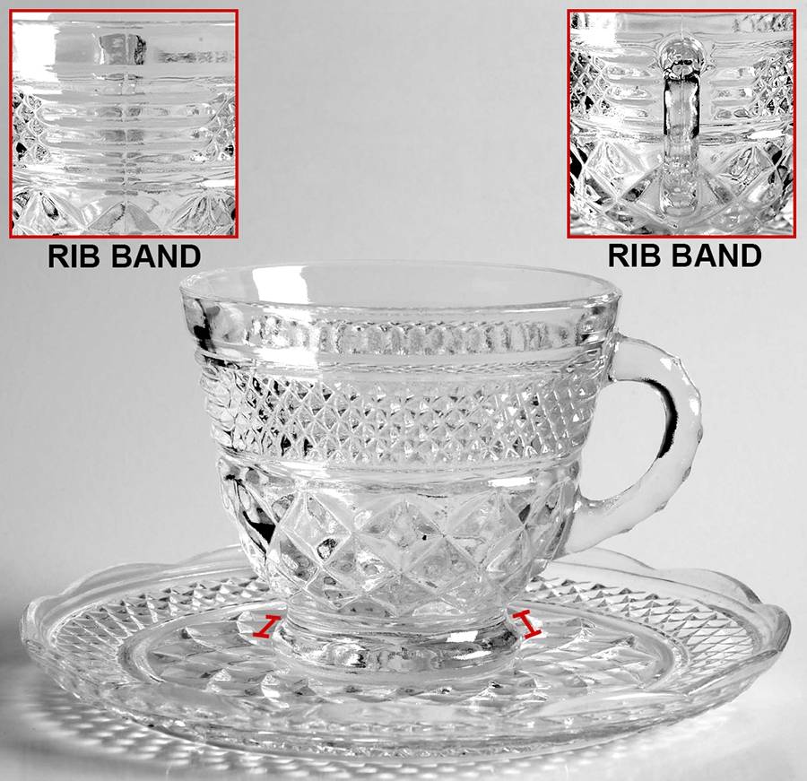 Wexford Cup and Saucer Set (Punch Cup) by Anchor Hocking-1