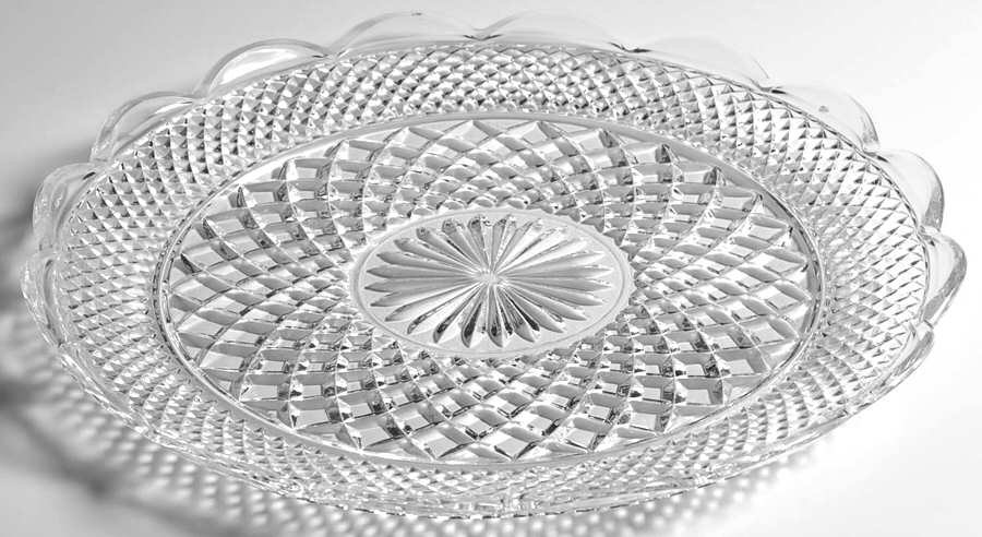 Wexford Cupped Edge Torte Plate by Anchor Hocking-1