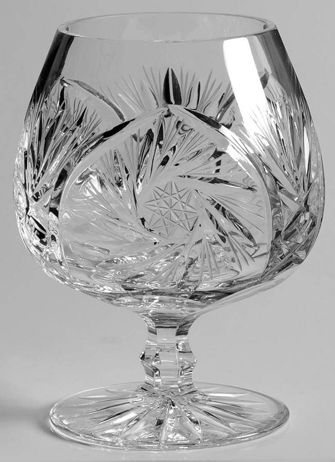 Barbara (Cut) Brandy Glass by American Cut-1