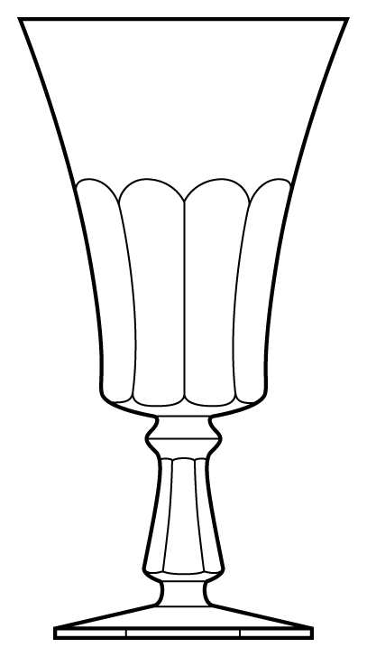 Diplomat Water Goblet by American Cut-1
