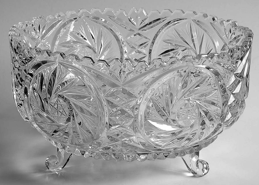 Eleanor 8" Round 3-Toed Crimped Bowl by American Cut-1