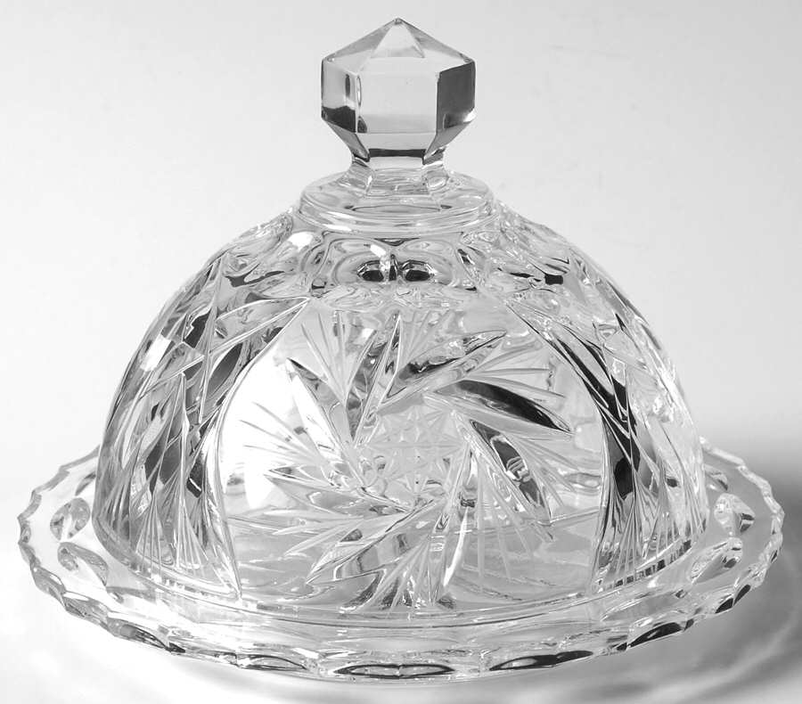 Eleanor Small Round Covered Butter by American Cut-1