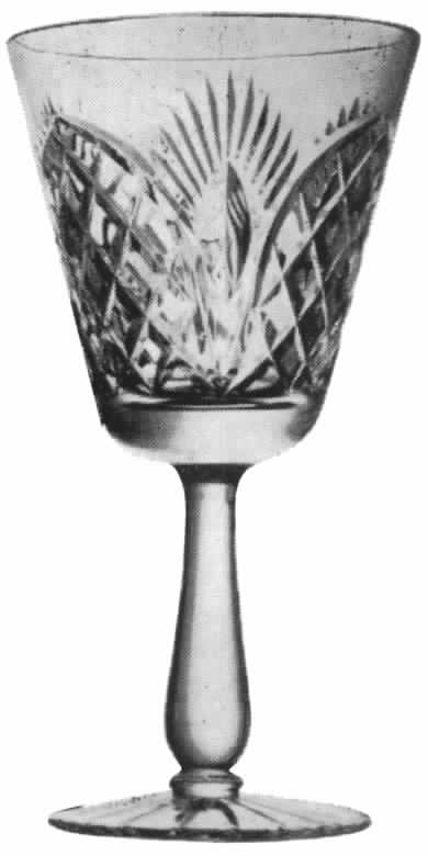 English Water Goblet by American Cut-1