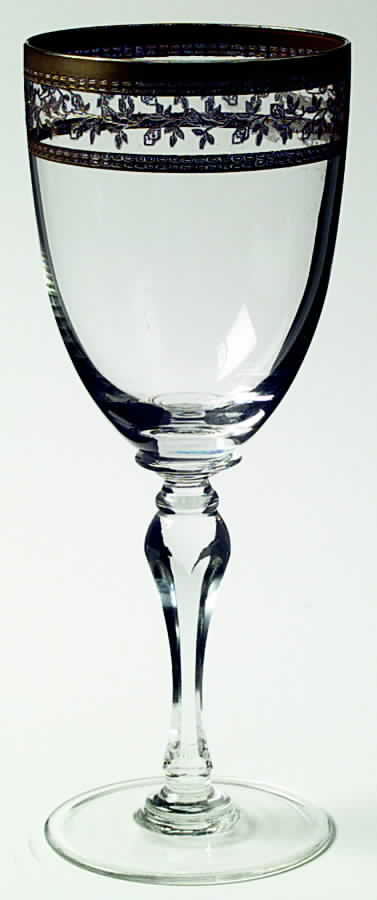 Golden Lorelei Water Goblet by American Cut-1