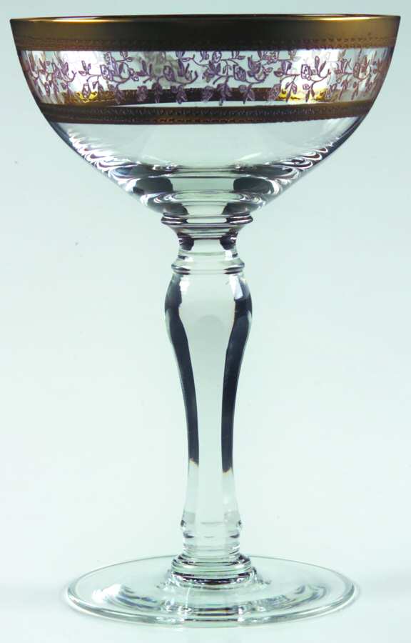Golden Lorelei Champagne/Tall Sherbet by American Cut-1