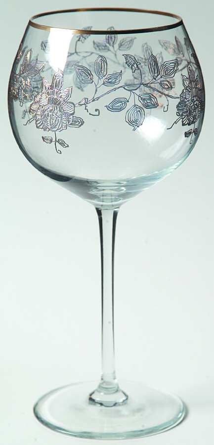 Gold Rose Water Goblet by American Cut-1