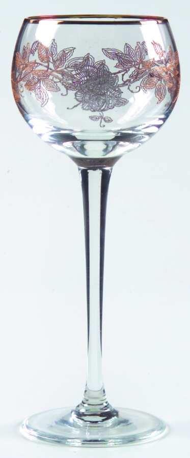 Gold Rose Cordial Glass by American Cut-1
