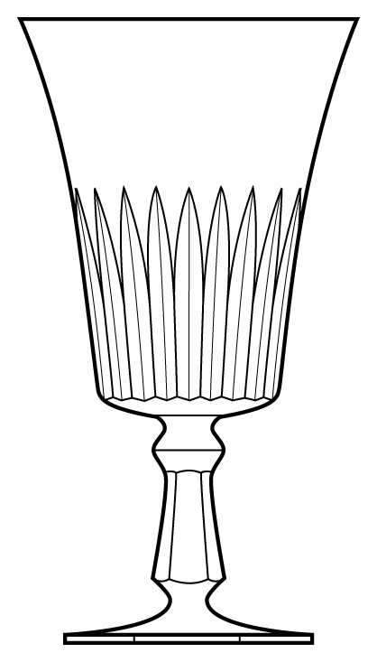 Imperial Water Goblet by American Cut-1