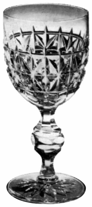 Jewel Water Goblet by American Cut-1