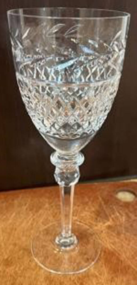 Laura Water Goblet by American Cut-1