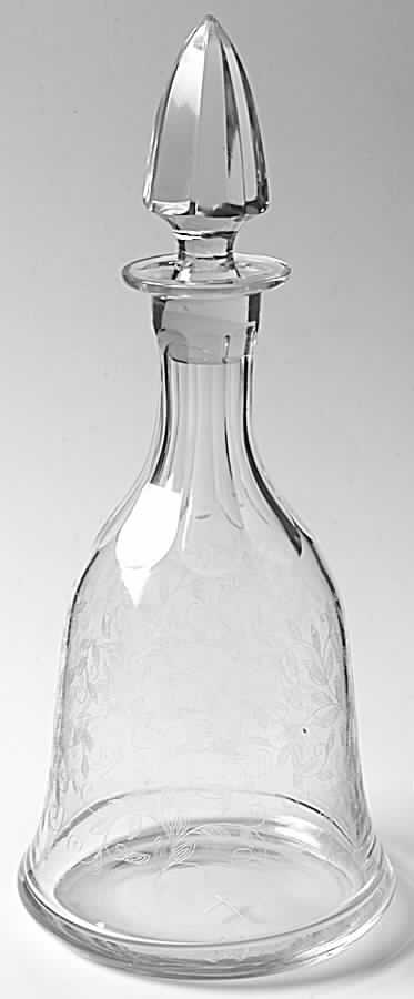Leaves (Etched) Wine Decanter & Stopper by American Cut-1
