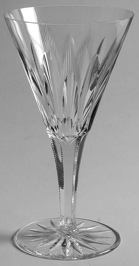 Marcia Clear Water Goblet by American Cut-1
