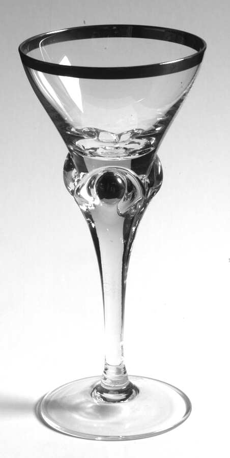 Platinum Suszy Cordial Glass by American Cut-1