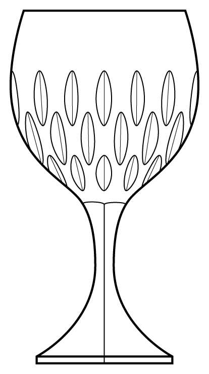 Rain Water Goblet by American Cut-1