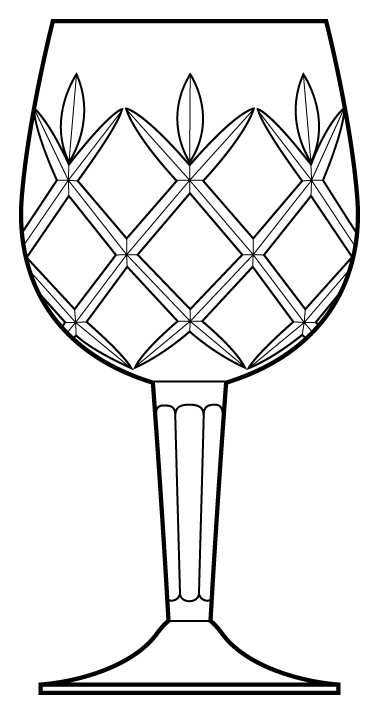 Regency Water Goblet by American Cut-1