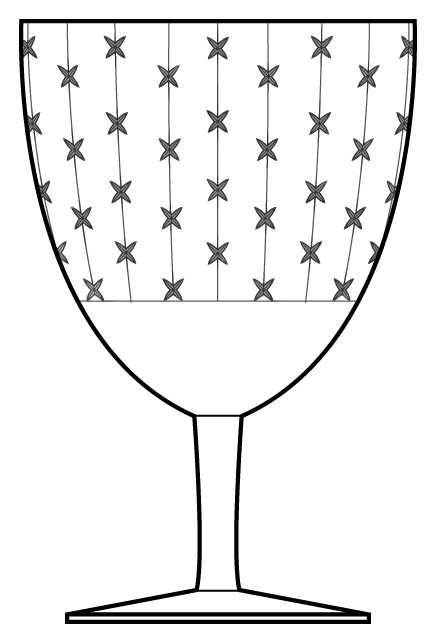 Starlight Water Goblet by American Cut-1