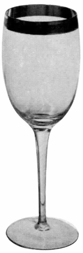 Wedding Band Water Goblet by American Cut-1