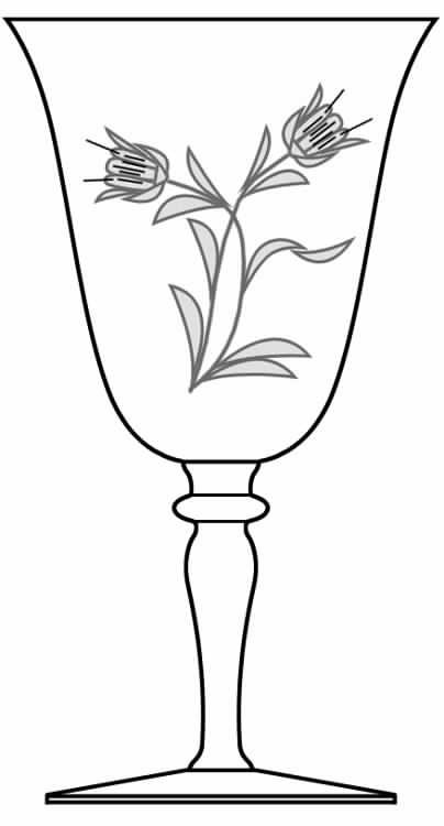 Evangeline Water Goblet by American Hostess-1