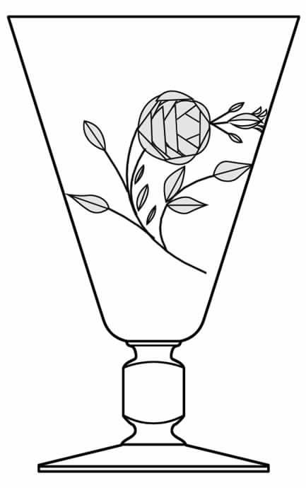 Manor Rose Water Goblet by American Hostess-1