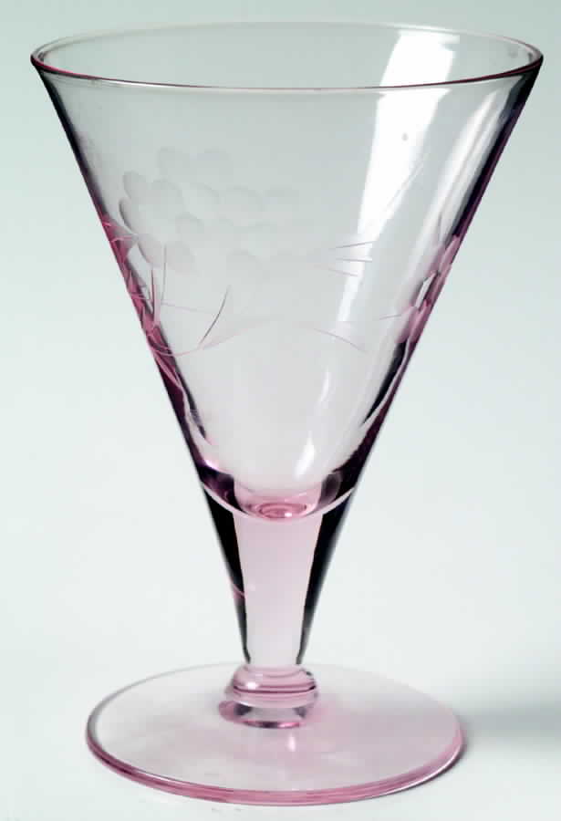Spring Glory Pink Water Goblet by American Hostess-1