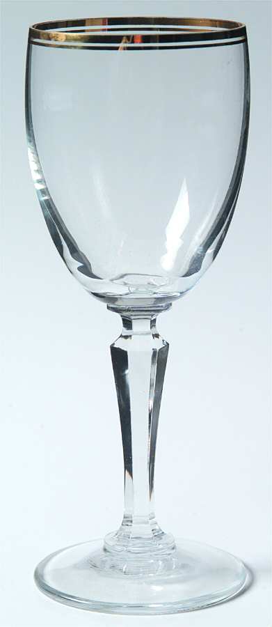 Carmel Clear (Gold Trim) Wine Glass by American Stemware-1
