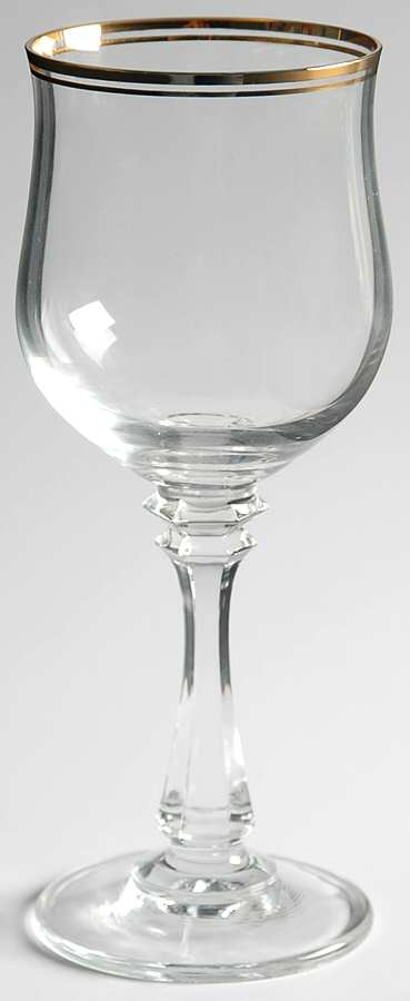 Princeton Clear (Gold Trim) Wine Glass by American Stemware-1