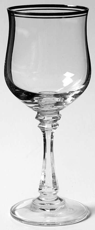 Princeton Clear (Platinum Trim) Wine Glass by American Stemware-1