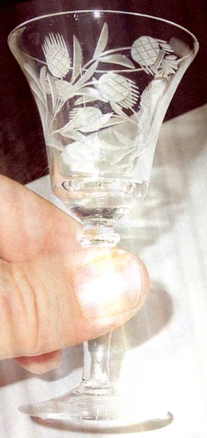 Pine Cone Cordial Glass by Arcadia-1