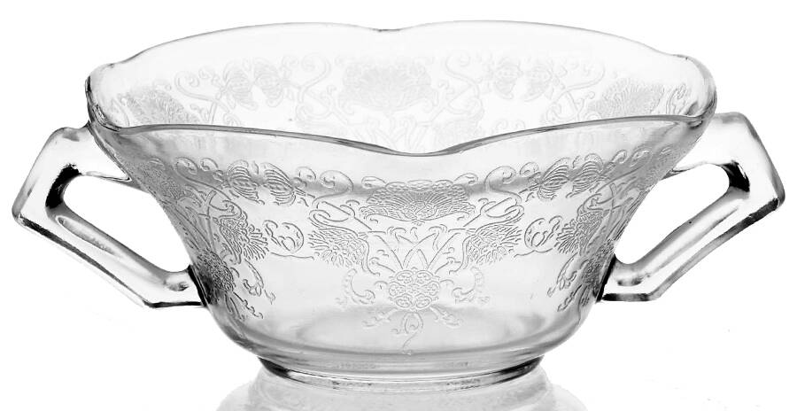 Florentine 1 Clear Cream Soup/Nut Bowl by Hazel-Atlas-1