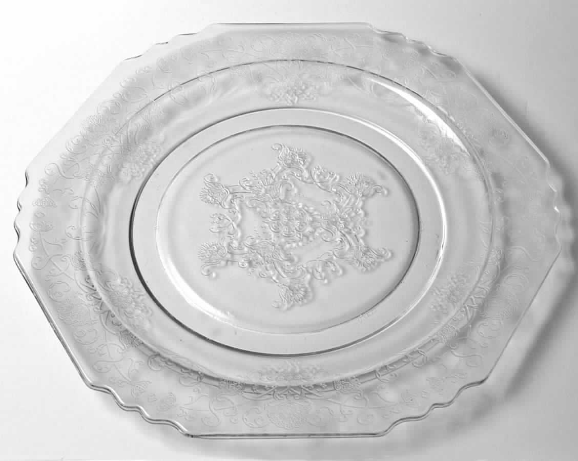 Florentine 1 Clear Dinner Plate by Hazel-Atlas-1