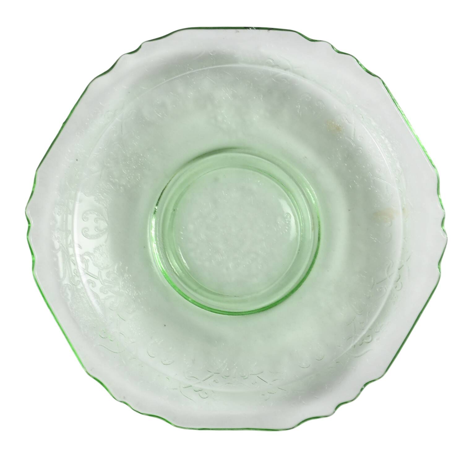 Florentine 1 Green Saucer Only by Hazel-Atlas-1