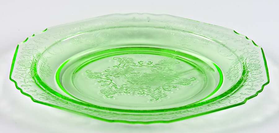 Florentine 1 Green Bread & Butter Plate by Hazel-Atlas-1