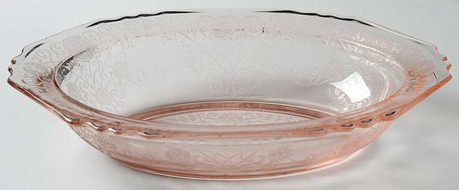 Florentine 1 Pink Oval Vegetable Bowl by Hazel-Atlas-1