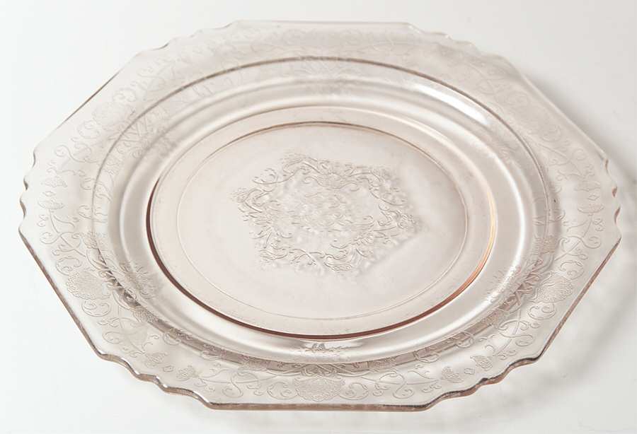 Florentine 1 Pink Dinner Plate by Hazel-Atlas-1