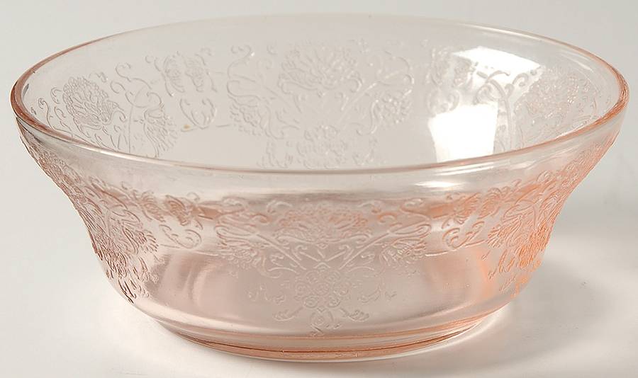 Florentine 1 Pink 4" Small Fruit/Dessert Bowl by Hazel-Atlas-1
