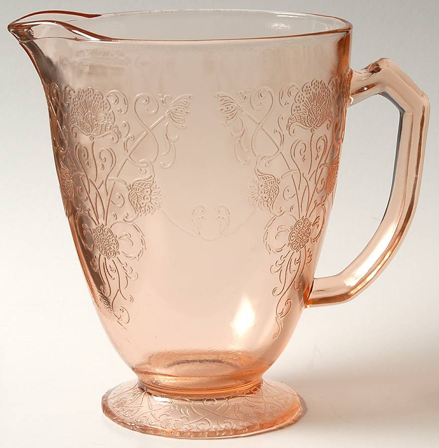 Florentine 1 Pink 36 Oz Pitcher by Hazel-Atlas-1