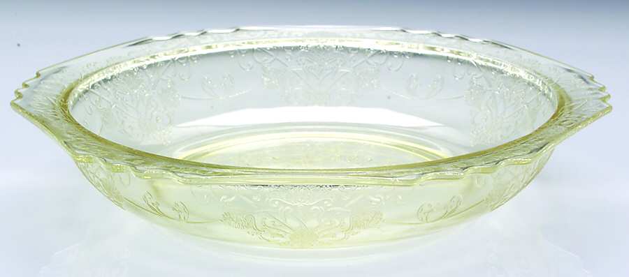 Florentine 1 Yellow 8" Large Fruit Bowl by Hazel-Atlas-1
