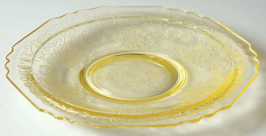 Florentine 1 Yellow Saucer Only by Hazel-Atlas-1