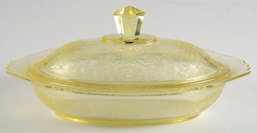 Florentine 1 Yellow Oval Covered Vegetable by Hazel-Atlas-1