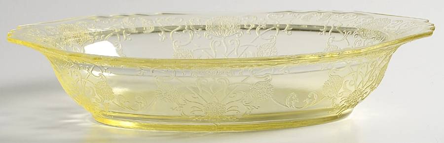 Florentine 1 Yellow Oval Vegetable Bowl by Hazel-Atlas-1