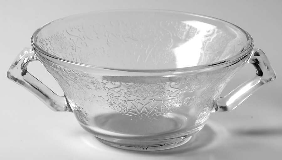 Florentine 2 Clear Cream Soup Bowl by Hazel-Atlas-1