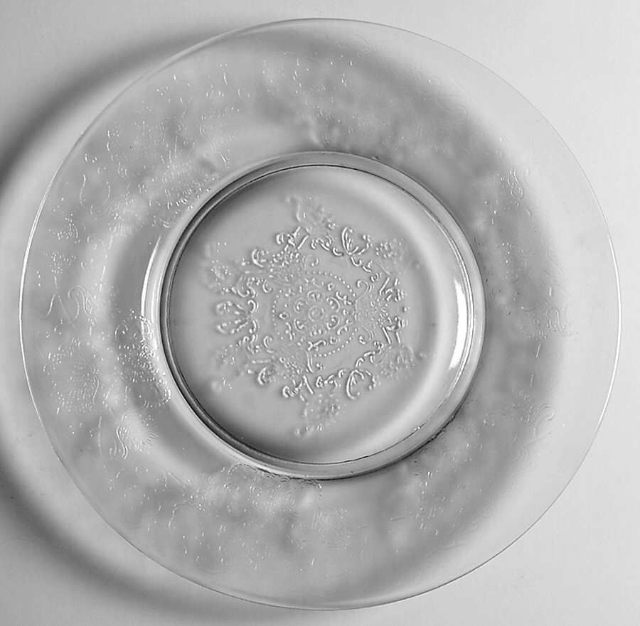 Florentine 2 Clear 8" Salad Plate by Hazel-Atlas-1