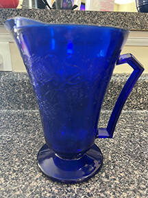 Florentine 2 Cobalt Blue 24 Oz Pitcher by Hazel-Atlas-1