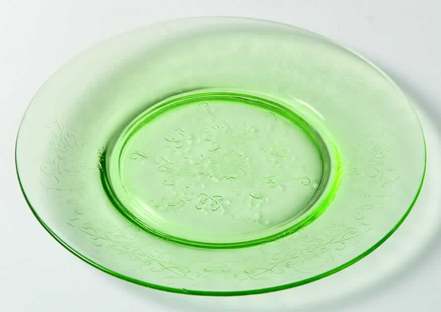 Florentine 2 Green Bread & Butter Plate by Hazel-Atlas-1