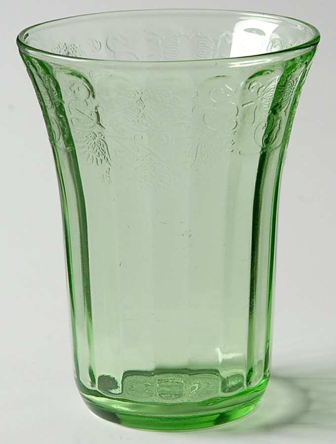 Florentine 2 Green 9 Oz Flat Tumbler by Hazel-Atlas-1