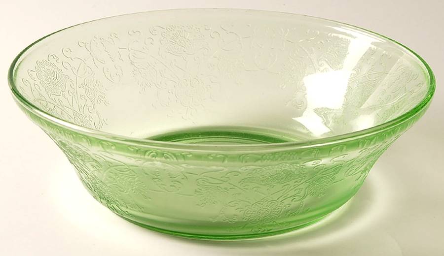 Florentine 2 Green 8" Large Fruit Bowl by Hazel-Atlas-1