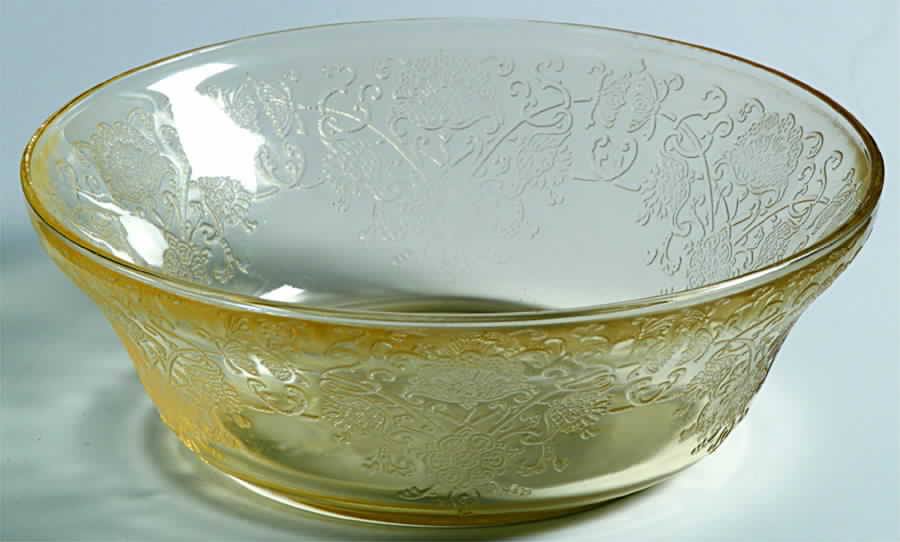 Florentine 2 Yellow Cereal Bowl by Hazel-Atlas-1