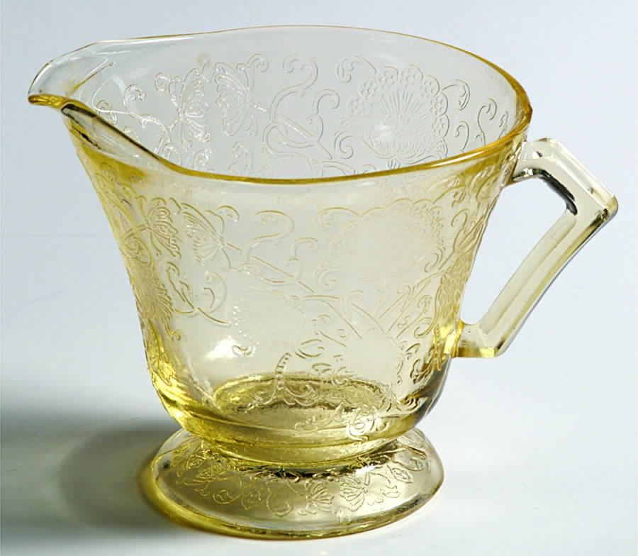 Florentine 2 Yellow Creamer by Hazel-Atlas-1