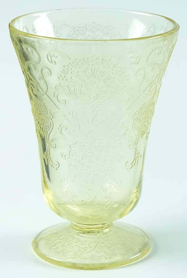 Florentine 2 Yellow Juice Glass by Hazel-Atlas-1