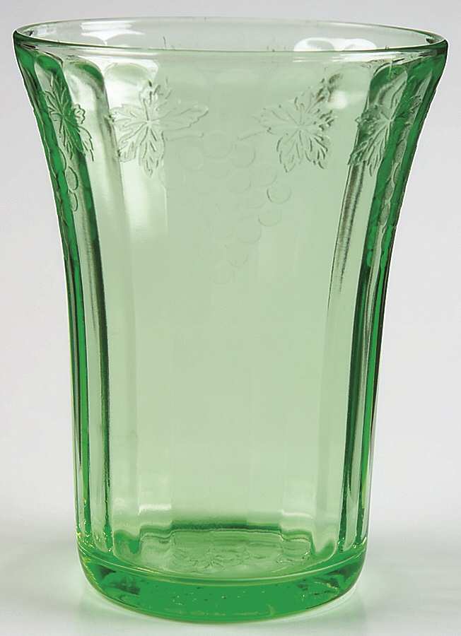 Fruits Green 8 Oz Flat Tumbler by Hazel-Atlas-1